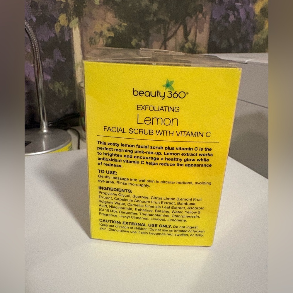 CVS Beauty 360 Exfoliating Lemon Facial Scrub With Vitamin C, NO LONGER SOLD NEW - Picture 2 of 4
